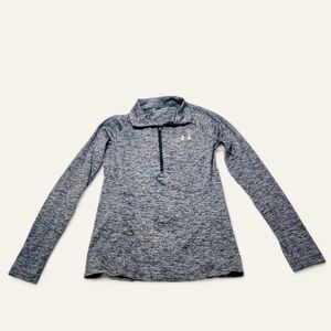 Under Armour Women's Loose Fit HeatGear 1/2 Zip – Size Small – downpour Gray